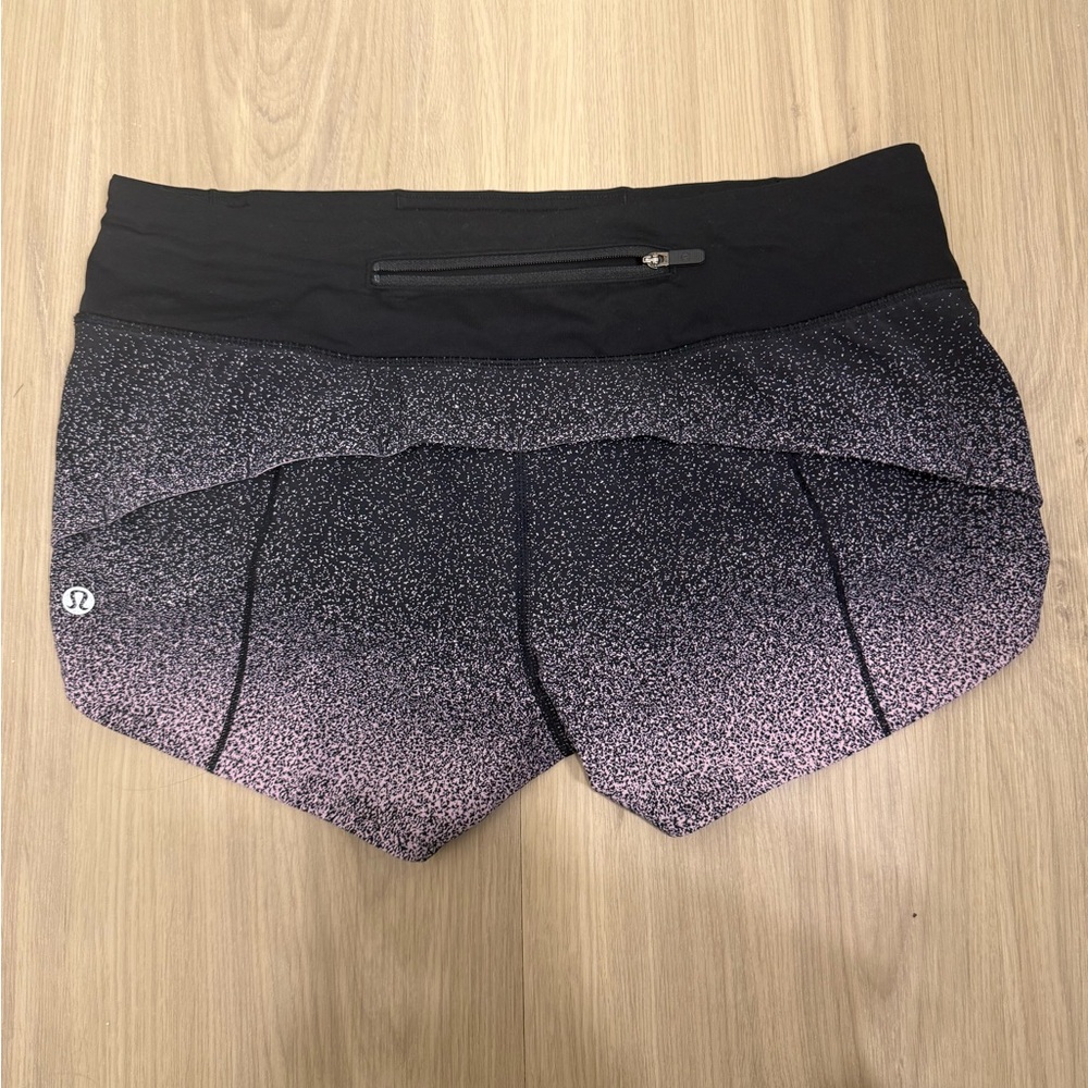 Lululemon Black and Pink Gradient Women's Shorts